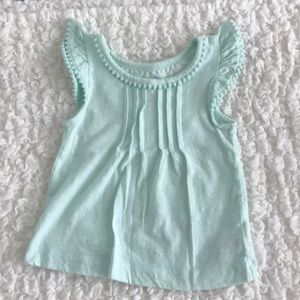 Mint green top